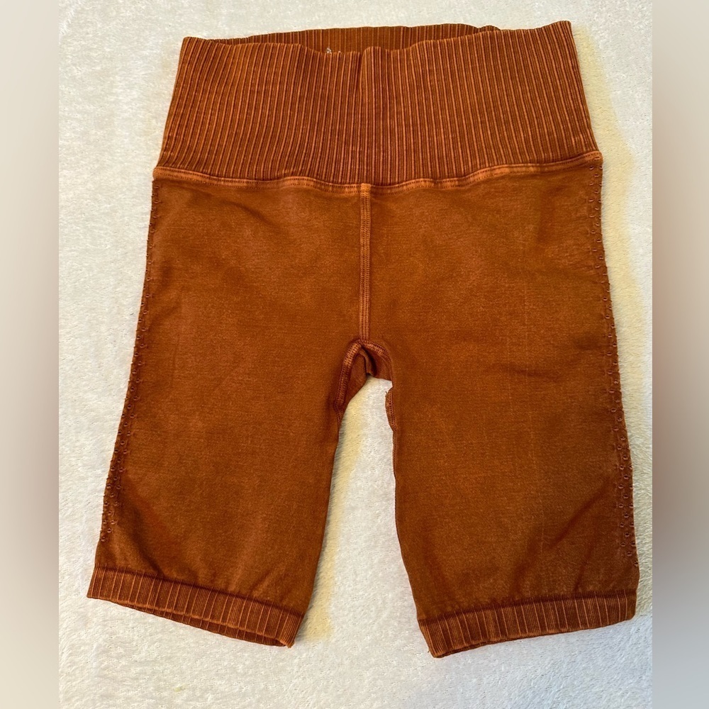 Free People Rust Brown Athletic Shorts